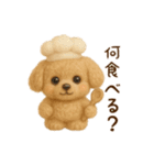 羊毛フェルト♡トイプードル♡日スタンプ1（個別スタンプ：21）