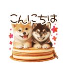 良く使う言葉の柴犬とスイーツ☆。.:＊・゜（個別スタンプ：4）