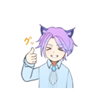 ゆるかわねこ少年（個別スタンプ：8）
