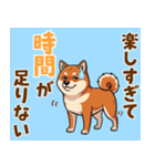 毎日使える！気持ち伝わる豆柴メッセージ（個別スタンプ：3）