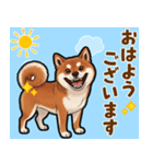 毎日使える！気持ち伝わる豆柴メッセージ（個別スタンプ：17）