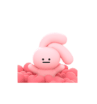 Pinkは耳で気持ちを語るよ（個別スタンプ：1）