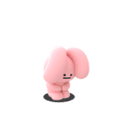 Pinkは耳で気持ちを語るよ（個別スタンプ：9）