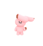 Pinkは耳で気持ちを語るよ（個別スタンプ：11）
