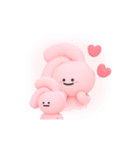 Pinkは耳で気持ちを語るよ（個別スタンプ：13）