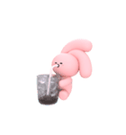 Pinkは耳で気持ちを語るよ（個別スタンプ：16）