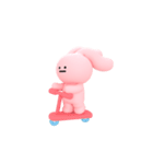 Pinkは耳で気持ちを語るよ（個別スタンプ：17）