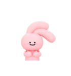 Pinkは耳で気持ちを語るよ（個別スタンプ：18）