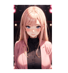 オフィスの可愛い女の子の写真（個別スタンプ：2）