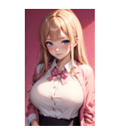 オフィスの可愛い女の子の写真（個別スタンプ：17）