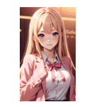 オフィスの可愛い女の子の写真（個別スタンプ：21）