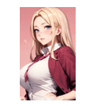 オフィスの可愛い女の子の写真（個別スタンプ：22）