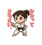 戦う女性（マスコット）（個別スタンプ：1）