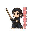 戦う女性（マスコット）（個別スタンプ：11）