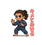 戦う女性（マスコット）（個別スタンプ：33）