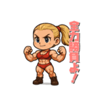 戦う女性（マスコット）（個別スタンプ：36）