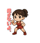戦う女性（マスコット）（個別スタンプ：39）
