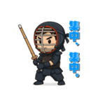 戦う男性（マスコット）（個別スタンプ：10）