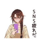 SNS疲れ女子の休息♡（個別スタンプ：25）