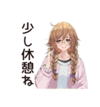 SNS疲れ女子の休息♡（個別スタンプ：35）
