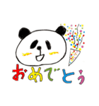 子どもが描いた動くパンダ（個別スタンプ：12）