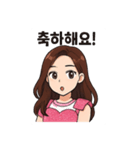 K-POPアイドル・ピンクドール スタンプ（個別スタンプ：9）