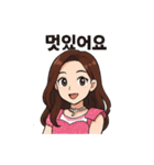 K-POPアイドル・ピンクドール スタンプ（個別スタンプ：10）