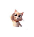 【敬礼猫④】（個別スタンプ：5）