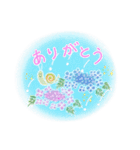 紫陽花とカエルのスタンプ 〈日常〉（個別スタンプ：10）