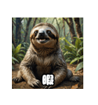 ほっこりイラストナマケモノ日和（個別スタンプ：12）