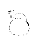 ふさふさシマエナガ（個別スタンプ：3）