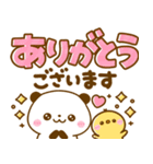 パンダさん♡カラフルでか文字（個別スタンプ：11）