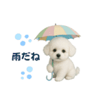 【AI】ふわもこ白いトイプードル2（個別スタンプ：23）