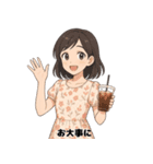 ゆるOLスタンプ：気づかい女子編（個別スタンプ：3）