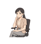 ゆるOLスタンプ：気づかい女子編（個別スタンプ：6）