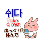 韓国語,日本語,英語 夏連絡用,お仕事日常に（個別スタンプ：17）