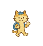 [アレンジ用]クレヨンでネコクマウサギ（個別スタンプ：4）