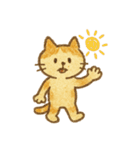 [アレンジ用]クレヨンでネコクマウサギ（個別スタンプ：10）