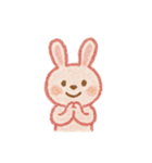 [アレンジ用]クレヨンでネコクマウサギ（個別スタンプ：14）