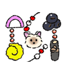 ヨーキーの和スタンプ（個別スタンプ：7）