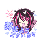 新キャラ☆クロラピ！デカ文字ピンク（個別スタンプ：5）