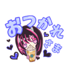 新キャラ☆クロラピ！デカ文字ピンク（個別スタンプ：10）