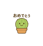 サボテンちゃんあいさつスタンプ（個別スタンプ：4）