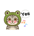 RURUの推しにゃんこ♡アメショのネコぴょん（個別スタンプ：2）