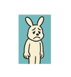 [アレンジ用]アメコミ風ウサギ1（個別スタンプ：4）