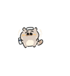 はちのじまゆげのたぬき2（個別スタンプ：4）