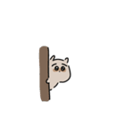 はちのじまゆげのたぬき2（個別スタンプ：12）