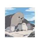 言葉いらずのアザラシ（個別スタンプ：36）