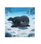 しゃべらぬモフモフアザラシ（個別スタンプ：1）