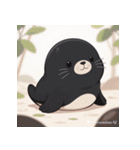 しゃべらぬモフモフアザラシ（個別スタンプ：10）